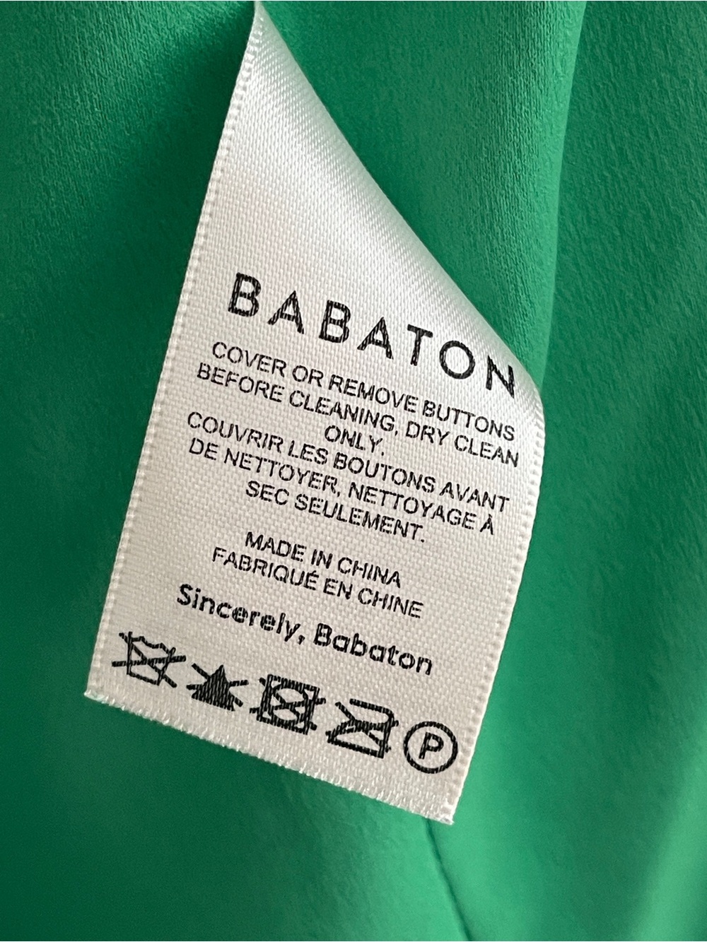 Aritzia Babaton Bright Green Tweed Cropped Blazer Jacket - Picture 11 of 13